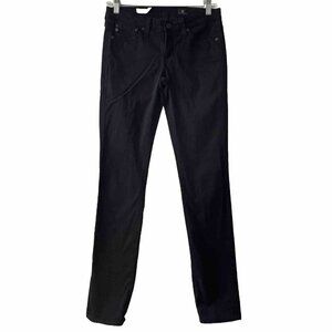 AG Adriano Goldschmied The Stevie Slim Straight Black Pants Jeans Sz 25R